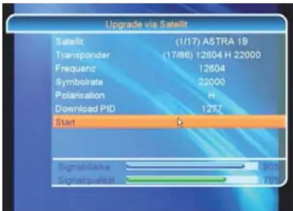 ZEHNDER ZX 2750 HUe - Software Upgrade über Satellit - 1