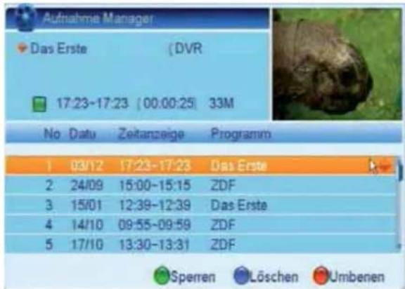 ZEHNDER ZX 2750 HUe - Aufnahme Manager - 1