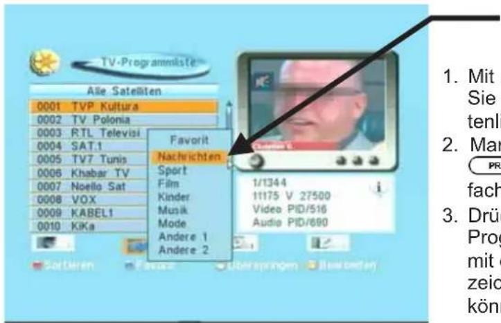 TV-Programmiste Alle Satelliten 0001 TVP Kultura 0002 TV Polonia 0003 RTL Televisi 0004 SAT.1 0005 TV7 Tunis 0006 Khabar TV 0007 Noello Sat 0008 VOX 0009 KABEL1 0010 Kika Favorit Nachrichten Sport Film Kinder Musik Mode Andere 1 Andere 2 1/1344 11175 V 27500 Video PID/516 Audio PID/690 i 1. Mit Sie…