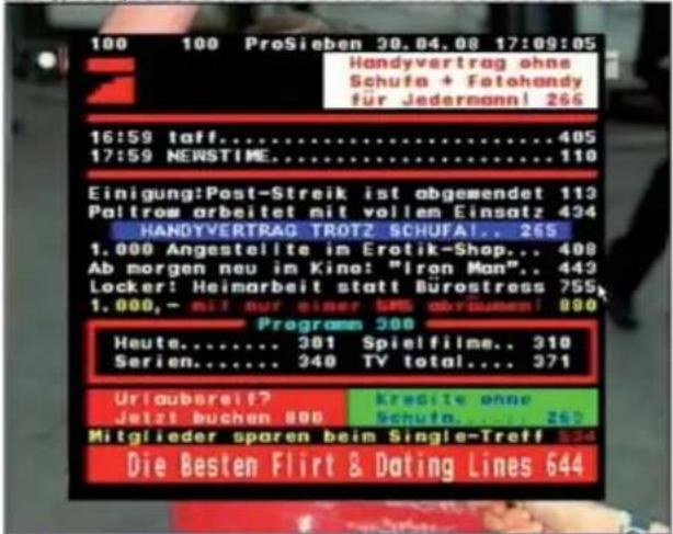 ZEHNDER DX 2850 HUe - Videotextempfang TXT (grüne Taste, speichert bis zu 800 Seiten) - 1