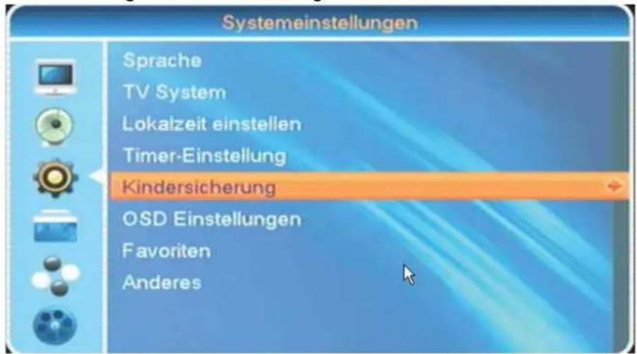 ZEHNDER DX 2850 HUe - Kindersicherung aktivieren – Kennwort einrichten - 1