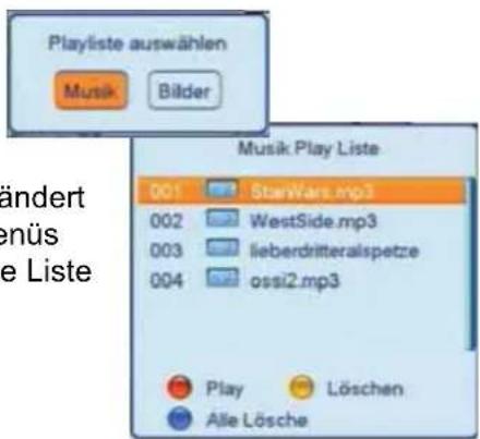 ZEHNDER DX 2850 HUe - GELB Play Liste: - 1