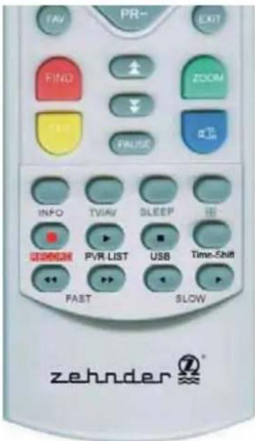 ZEHNDER DX 2850 HUe - Weitere Tasten auf der Fernbedienung - 1