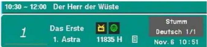 10:30 ~ 12:00 Der Herr der Wüste 1 Das Erste Stumm 1. Astra 11835 H Deutschland 1/1 Nov. 6 10:51