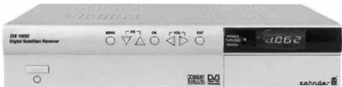 DX 1600 Digital Satellion Receiver M842 PR OK VOL EXIT RIMES TURSDI D062 zehnder
