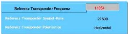 Referenz Transponder Frequenz 11054 Referenz Transponder Symbol-Rate 27500 Referenz Transponder Polarization Horizontal