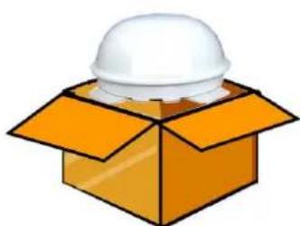 MEGASAT Campingman Twin Auto Skew WSTA-DP250PMS - Open box and remove packing material. - 1