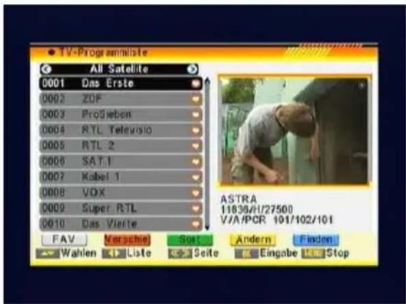 TITAN TX2000 - TV Programmliste - 3