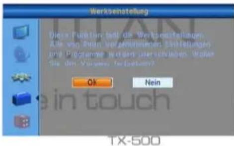 TITAN TX500 - Werkseinstellung - 1
