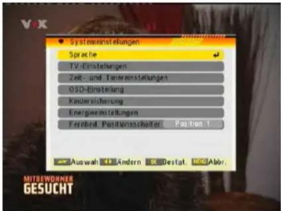 TITAN TX-8200P VR - Systemeinstellungen - 1
