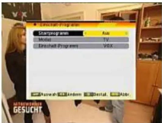 TITAN TX-8200P VR - Programmstarteinstellungen - 2
