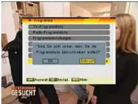 TITAN TX-8200P VR - Programmliste speichern - 1