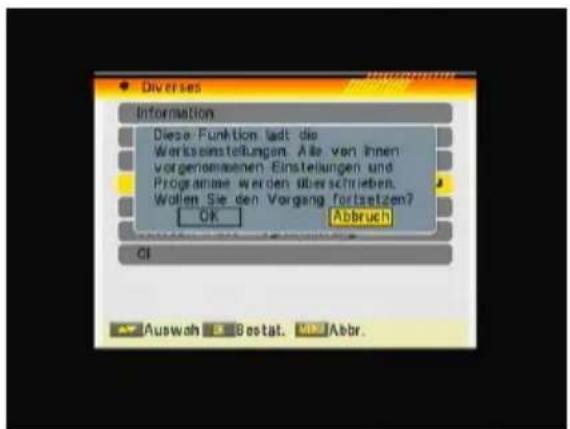 TITAN TX-8200P VR - Werkseinstellung - 1