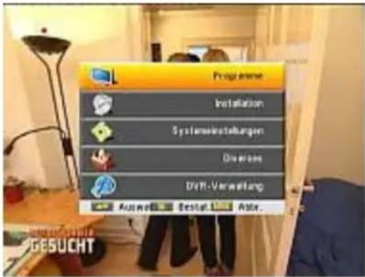 TITAN TX-8200P VR - Programmmenü - 1