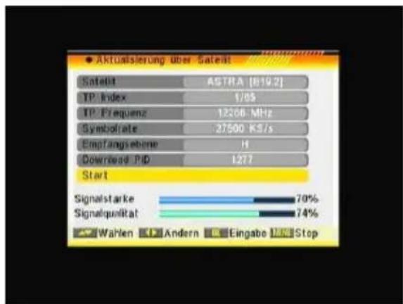 TITAN TX-8200P VR - Aktualisierung über Satellit - 1