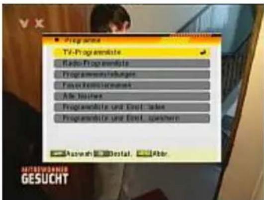 TITAN TX-8200P VR - Programmmenü - 2