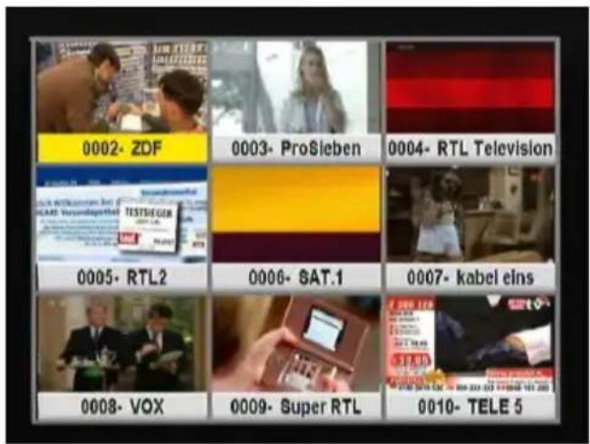 TITAN TX-1100 S - Multi-Programm-Vorschau (Mosaic Vorschau) - 1