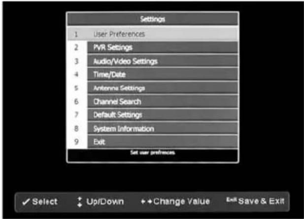 TrekStor Neptune - Settings - 1