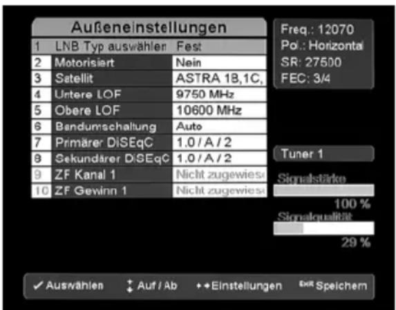 TrekStor Neptune - Antenneneinstellungen - 1