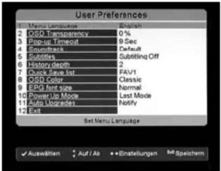 TrekStor Neptune - User Settings - 1