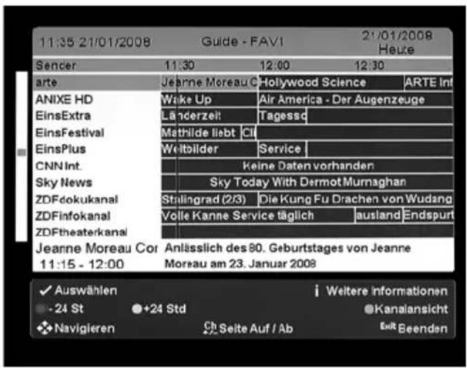 TrekStor Neptune - EPG - Tabellenansicht - 1