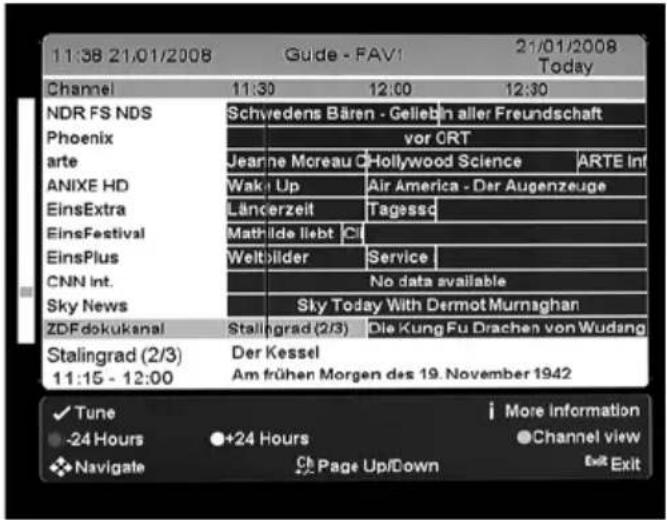 TrekStor Neptune - EPG Grid View - 1