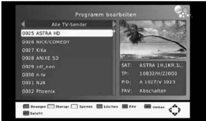 TrekStor Cepto S2 - 4.3) Bearbeitung der Sender- und Favoritenlisten - 1