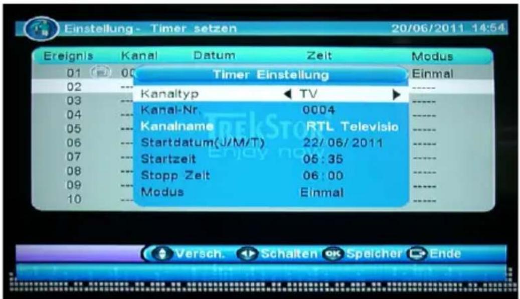 TrekStor Odan S - TV-/Radio-Liste - 1