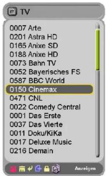 Homecast S5001 CICR - A-Z Sortierung - 1
