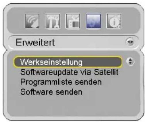 Homecast S5001 CICR - Menü Erweitert - 1