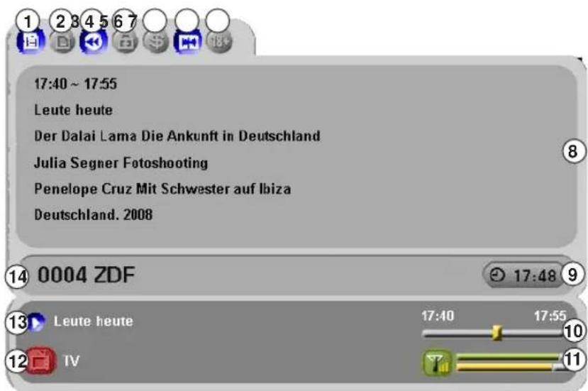 Homecast S5001 CICR - Informationsfenster - 1