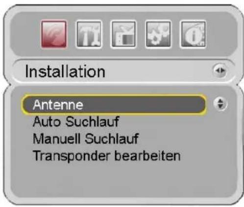 Homecast S5001 CICR - Transponder bearbeiten: - 1