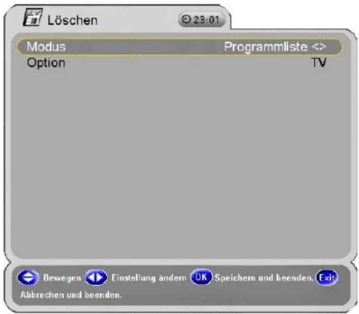 Homecast S5001 CICR - Löschen - 1