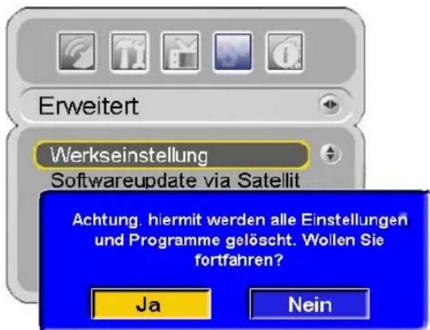 Homecast S5001 CICR - Werkseinstellung - 1