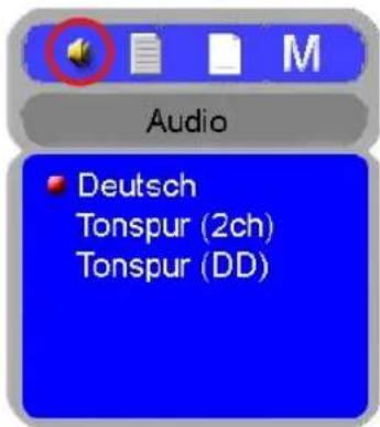 Homecast S5001 CICR - Audio-Sprachauswahl - 1