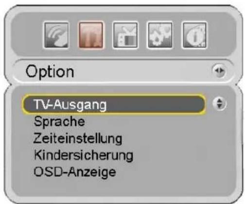 Homecast S5001 CICR - Menü-Struktur - 2