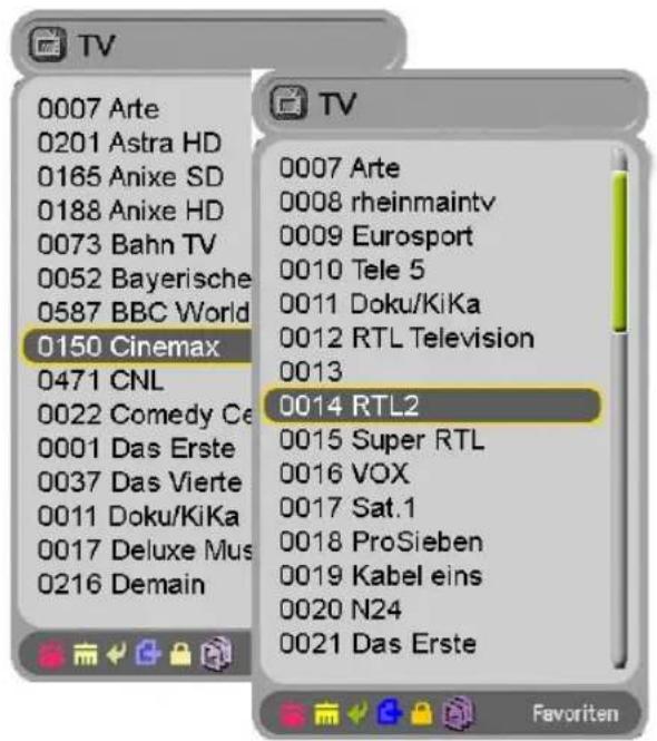 Homecast S5001 CICR - Programme – „Anzeigen“ - 1