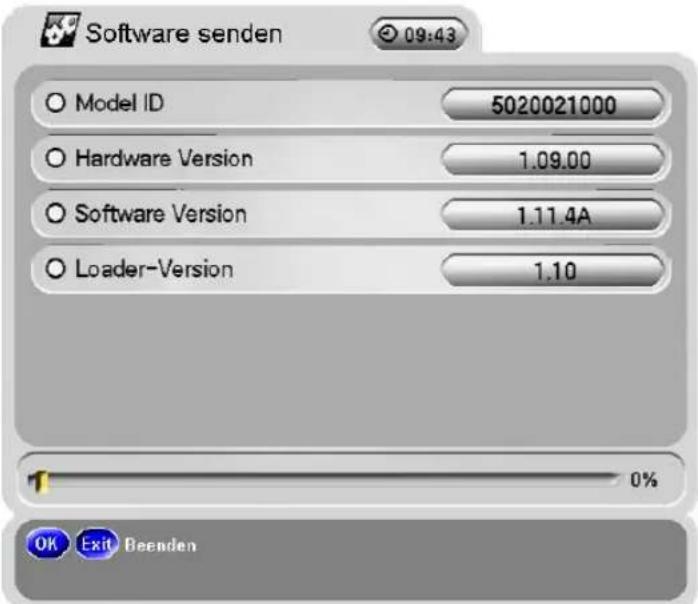 Homecast S5001 CICR - Software senden (nur FTA, CICR ab Loader-Version 2.05) - 1