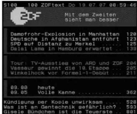 Homecast HS3100 CIIR - Videotext - 2