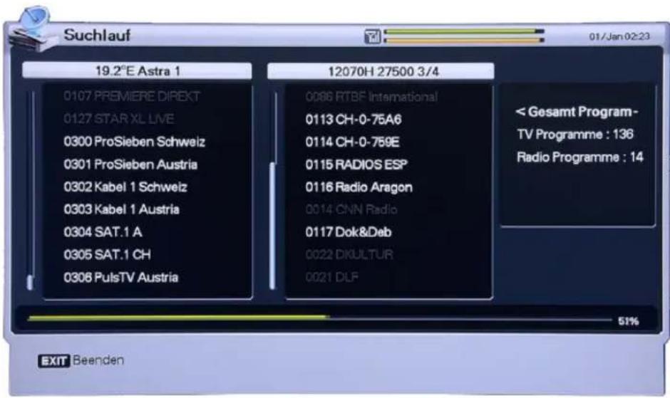 Homecast HS3100 CIIR - Suchlauf Automatisch - 2