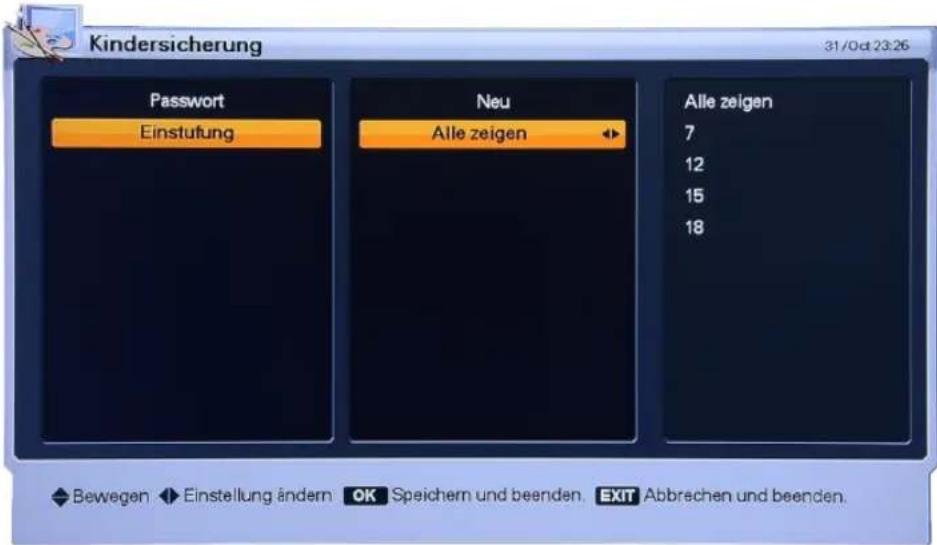 Homecast HS3100 CIIR - Kindersicherung - 1