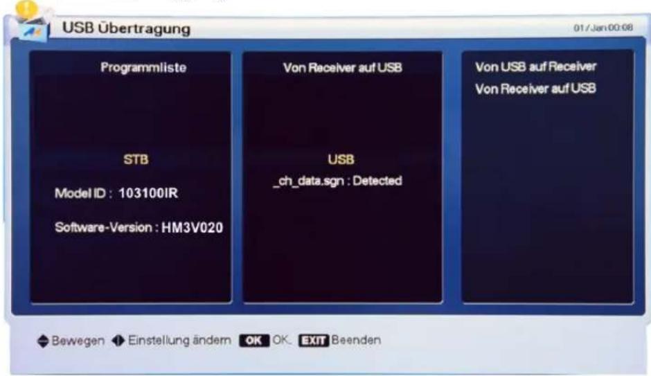 Homecast HS3100 CIIR - USB Übertragung - 1