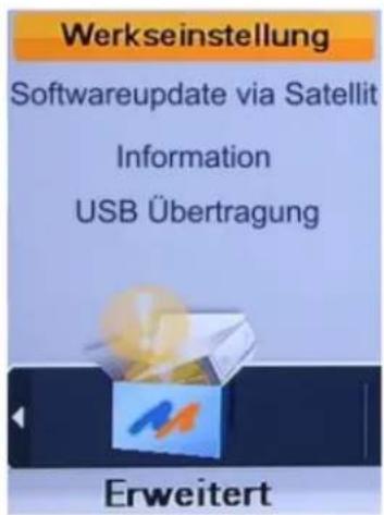 Homecast HS3100 CIIR - Menü Erweitert - 1