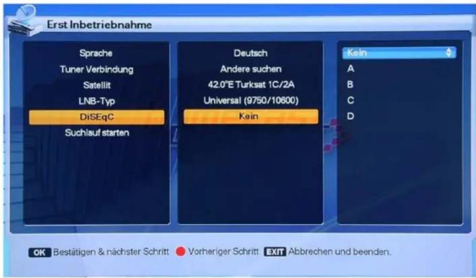 Homecast HS3100 CIIR - Receiver in Betrieb nehmen und einrichten - 1