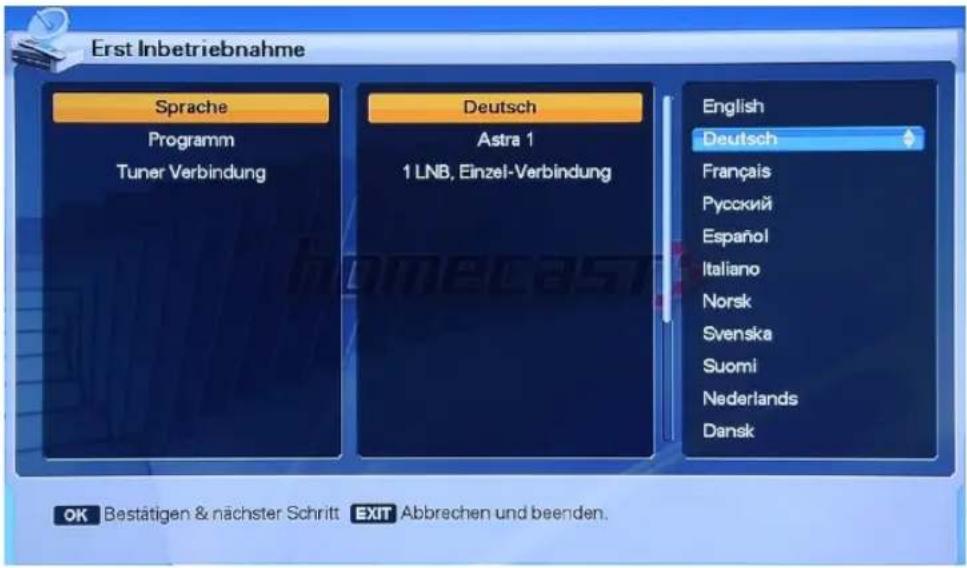 Homecast HS3100 CIIR - Erst Inbetriebnahme - 1