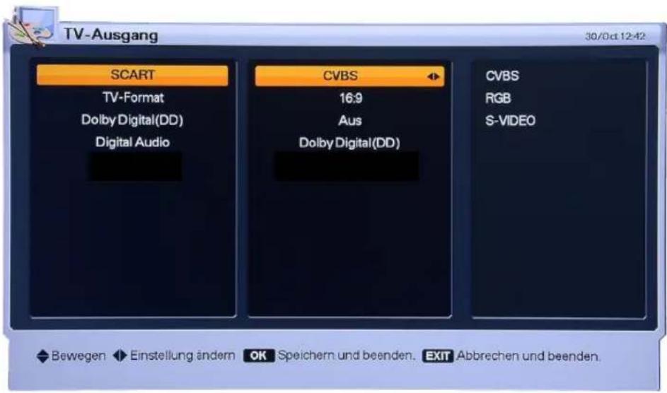 Homecast HS3100 CIIR - Hilfe zu den Menüs - 1
