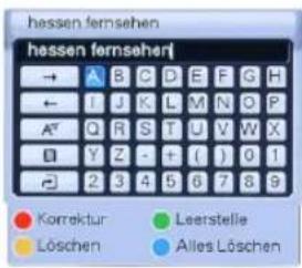 Homecast HS3100 CIIR - Programme/Favoritenlisten – „Umbenennen“ - 2