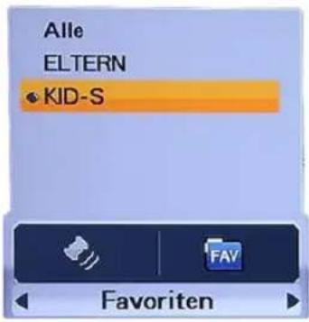 Homecast HS8500 CIPVR - Favoriten-Programmlisten - 1