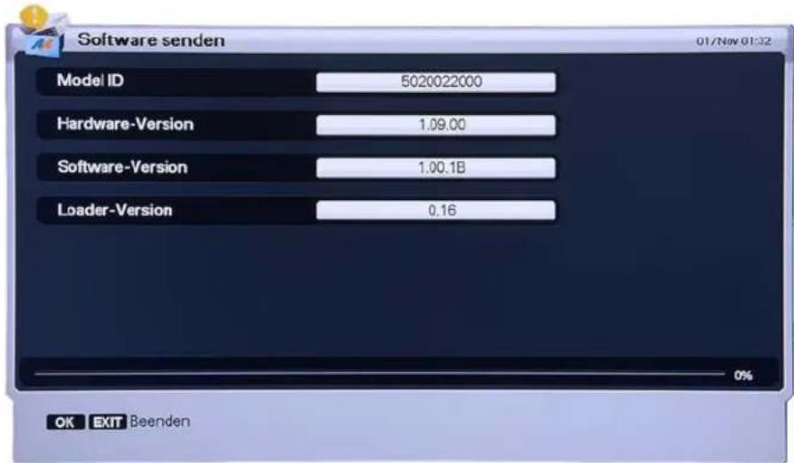 Homecast HS8500 CIPVR - Software senden - 1