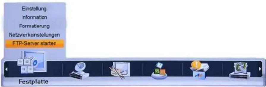 Homecast HS8500 CIPVR - FTP-Server starten - 1